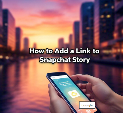 how to add a link to Snapchat story