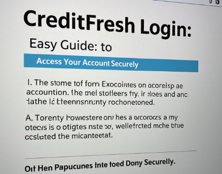 CreditFresh Mobile Login